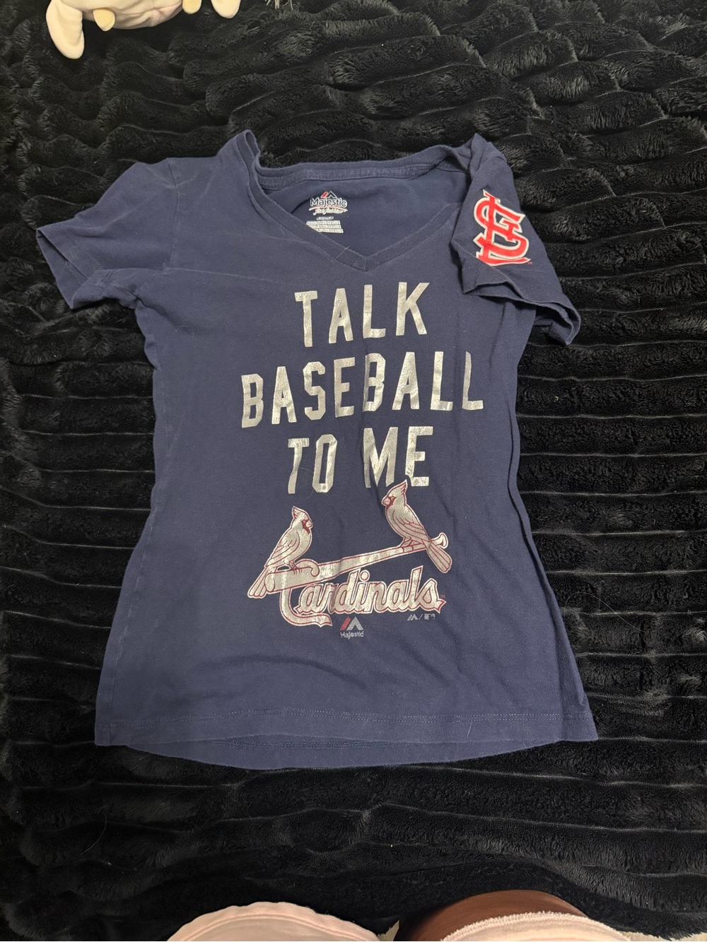 Majestic Navy 'Talk Baseball To Me' St. Louis Cardinals Tee